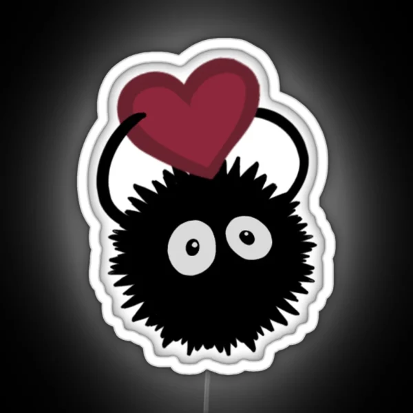 Valentine Soot Sprite RGB Neon Sign
