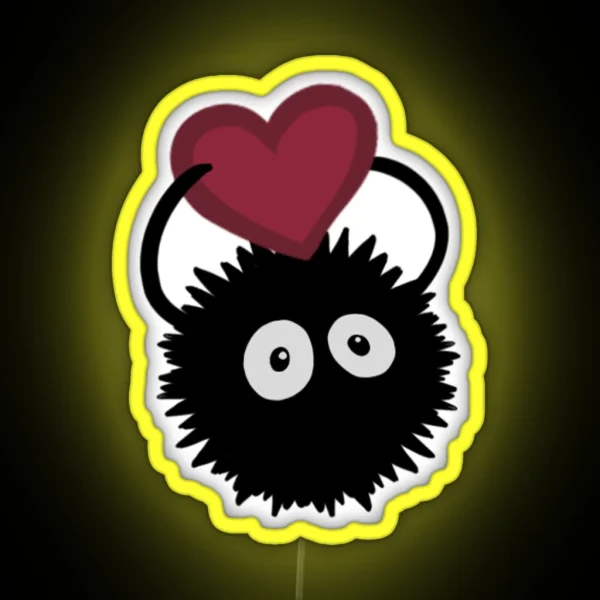 Valentine Soot Sprite RGB Neon Sign