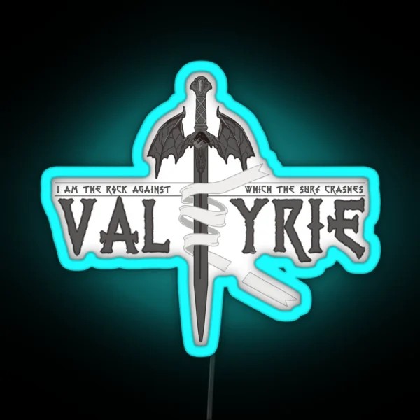 Valkyrie Silver RGB Neon Sign