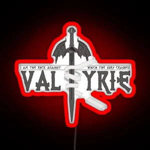 Valkyrie Silver RGB Neon Sign