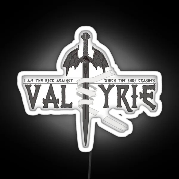 Valkyrie Silver RGB Neon Sign