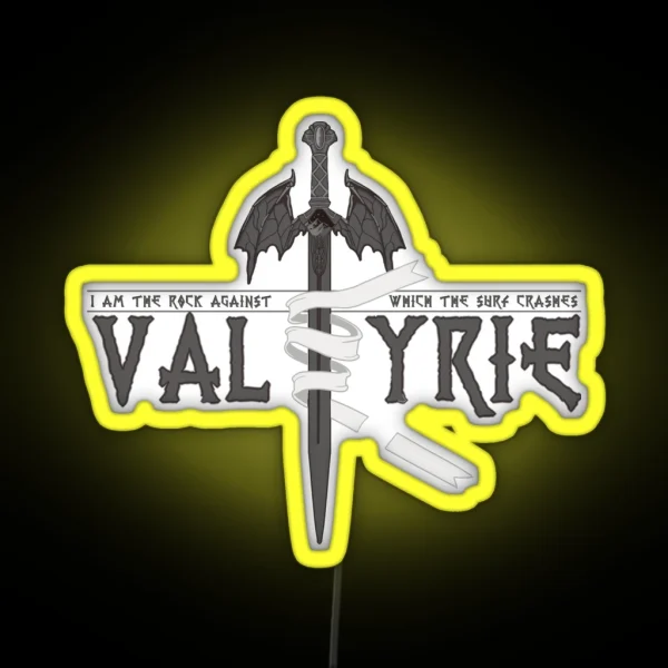 Valkyrie Silver RGB Neon Sign