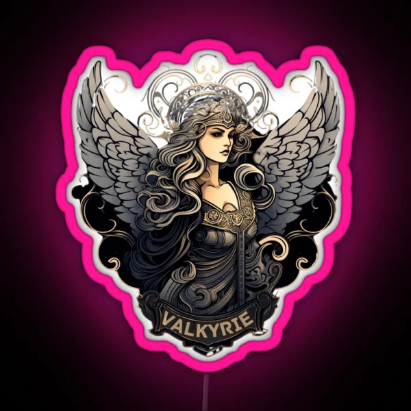 Valkyrie Warrior Maiden RGB Neon Sign