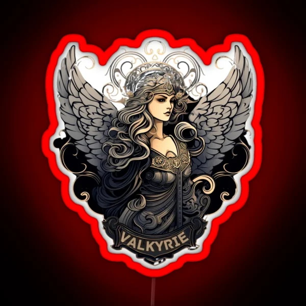 Valkyrie Warrior Maiden RGB Neon Sign