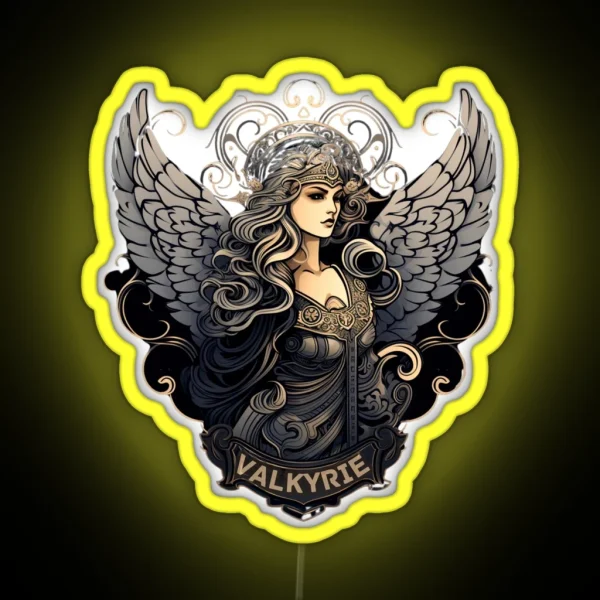 Valkyrie Warrior Maiden RGB Neon Sign