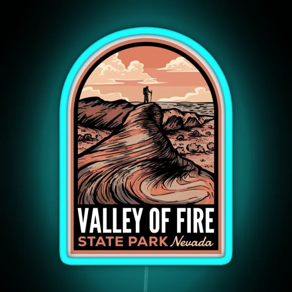 Valley Of Fire State Park NV RGB Neon Sign