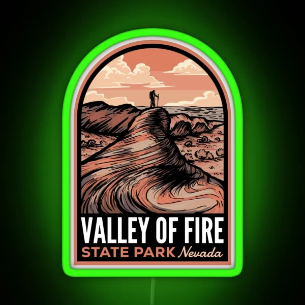 Valley Of Fire State Park NV RGB Neon Sign