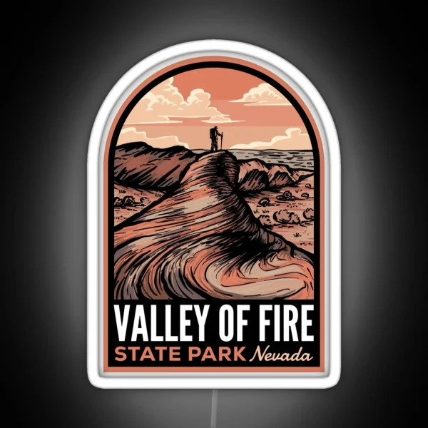 Valley Of Fire State Park NV RGB Neon Sign
