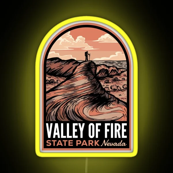 Valley Of Fire State Park NV RGB Neon Sign