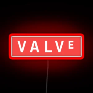 Valve Red Logo RGB Neon Sign