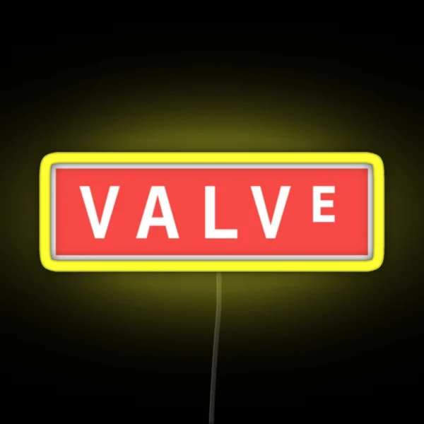 Valve Red Logo RGB Neon Sign