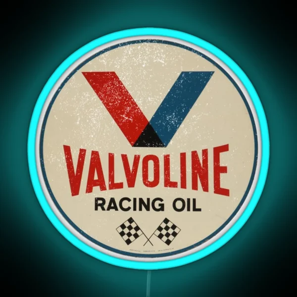 Valvoline Racing Sign RGB Neon Sign