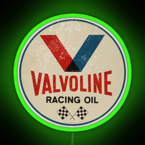 Valvoline Racing Sign RGB Neon Sign