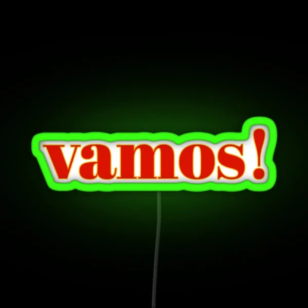 Vamos Sainz RGB Neon Sign