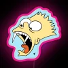 A neon-lit vampire-themed background with pink accents.