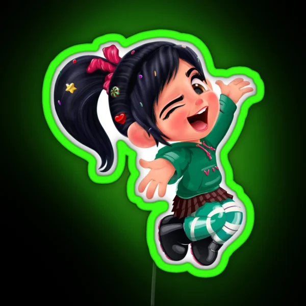 Vanellope Got This Glitchen Feeling RGB Neon Sign