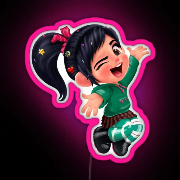 Vanellope Got This Glitchen Feeling RGB Neon Sign