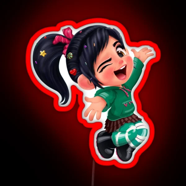Vanellope Got This Glitchen Feeling RGB Neon Sign