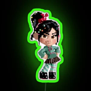 Vanellope Pixel RGB Neon Sign