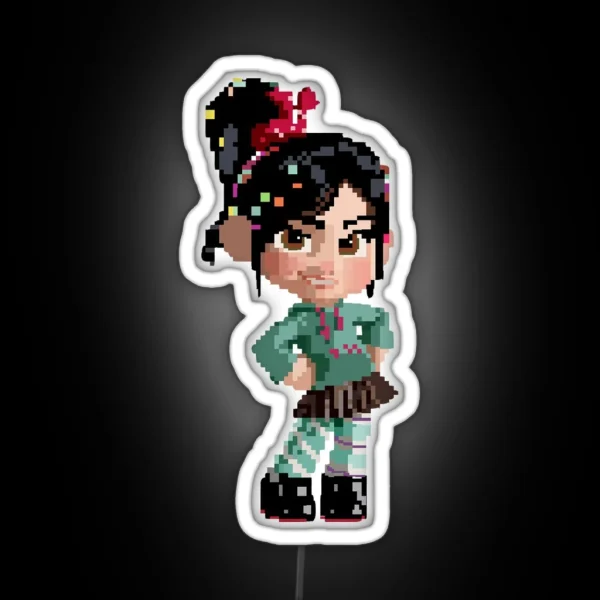 Vanellope Pixel RGB Neon Sign