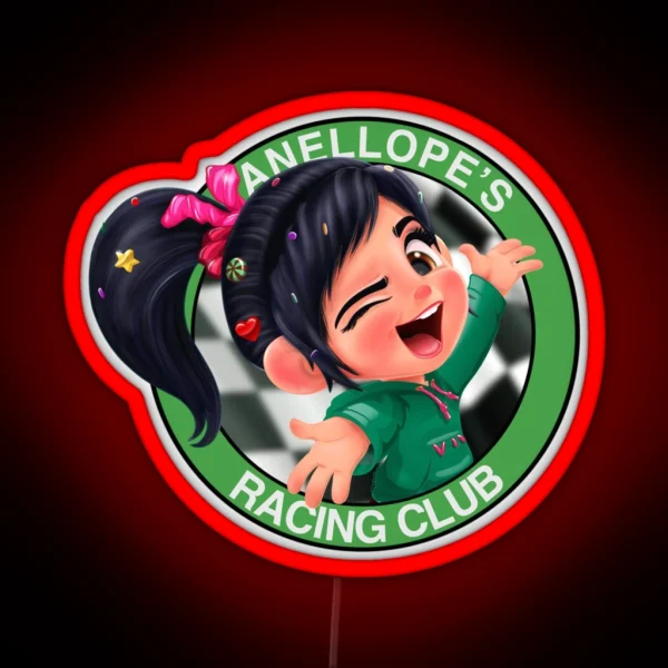 Vanellope S Racing Club RGB Neon Sign
