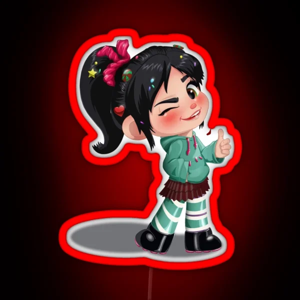 Vanellope Top Shelf RGB Neon Sign
