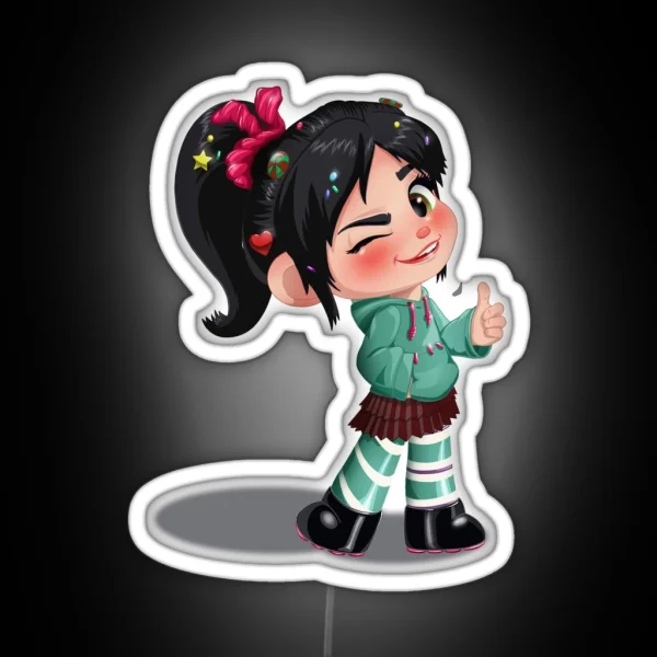 Vanellope Top Shelf RGB Neon Sign