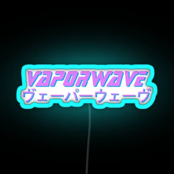 Vaporwave Aesthetic RGB Neon Sign
