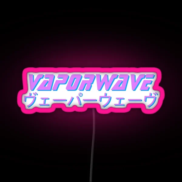 Vaporwave Aesthetic RGB Neon Sign