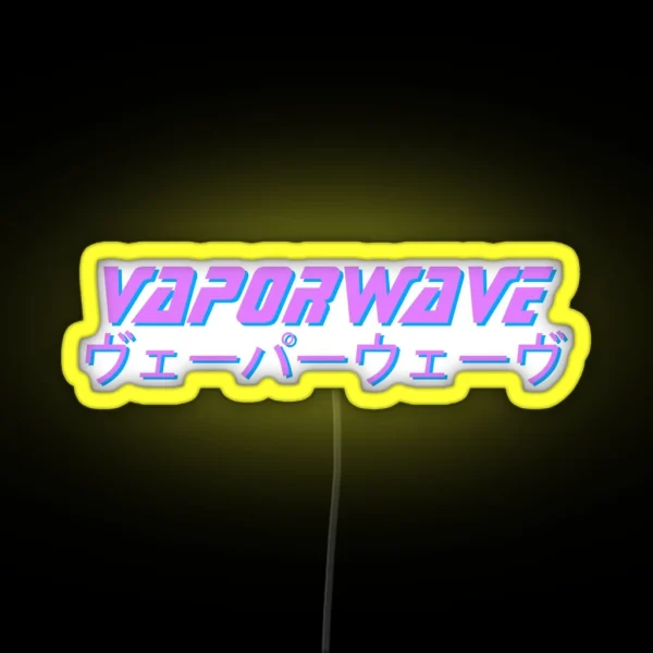 Vaporwave Aesthetic RGB Neon Sign