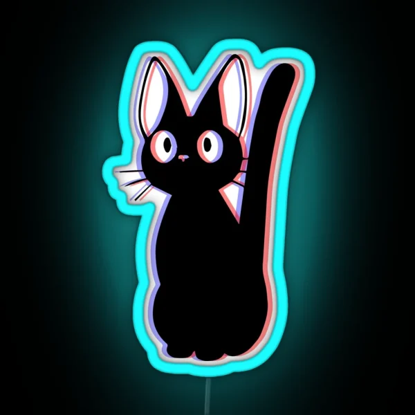 Vaporwave Cat RGB Neon Sign
