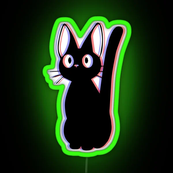 Vaporwave Cat RGB Neon Sign