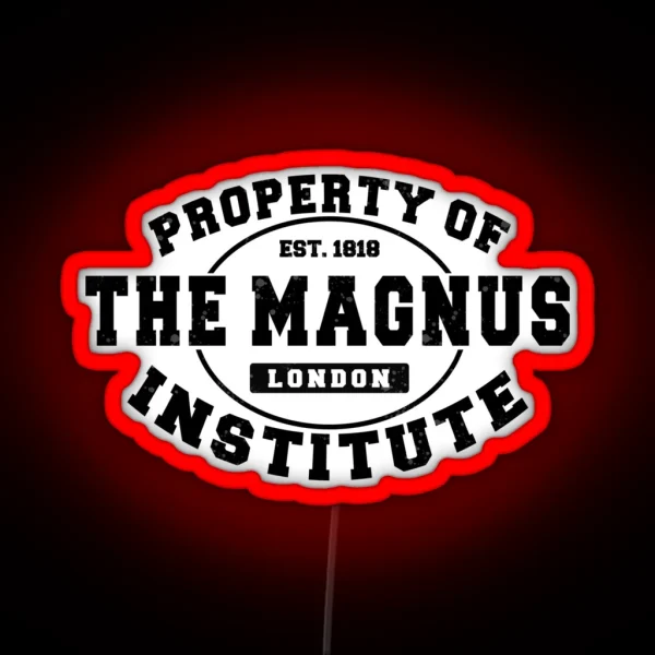 Varsity Magnus Archives Logo Black RGB Neon Sign