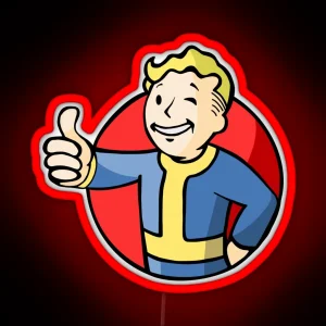 Vault Boy Thumbs Up RGB Neon Sign