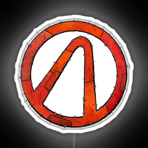 Vault Symbol Stitched Red Borderlands RGB Neon Sign