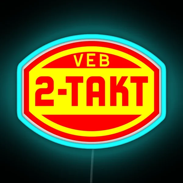 VEB 2 Stroke Logo RGB Neon Sign