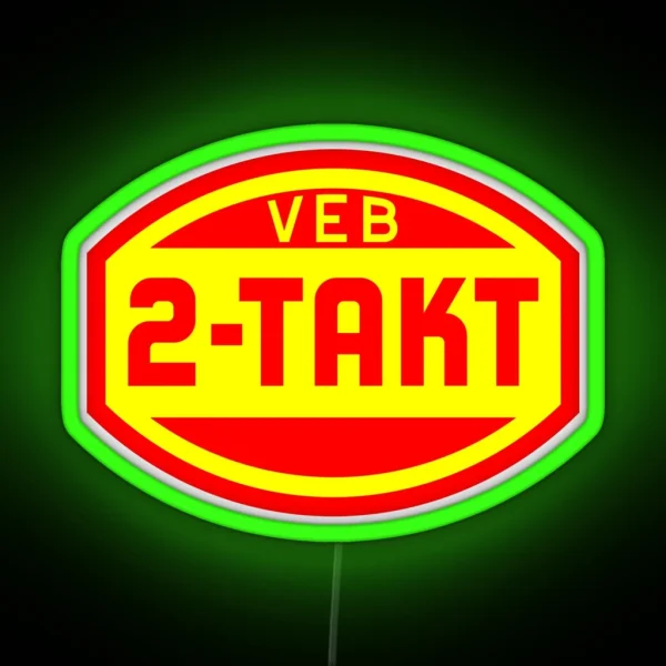 VEB 2 Stroke Logo RGB Neon Sign