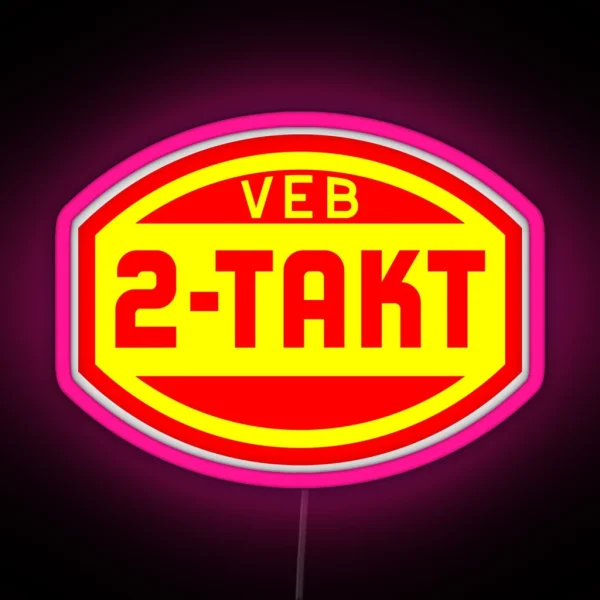 VEB 2 Stroke Logo RGB Neon Sign