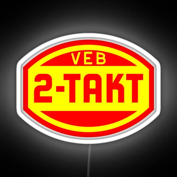 VEB 2 Stroke Logo RGB Neon Sign