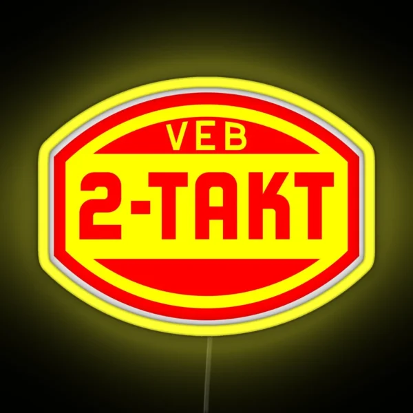 VEB 2 Stroke Logo RGB Neon Sign