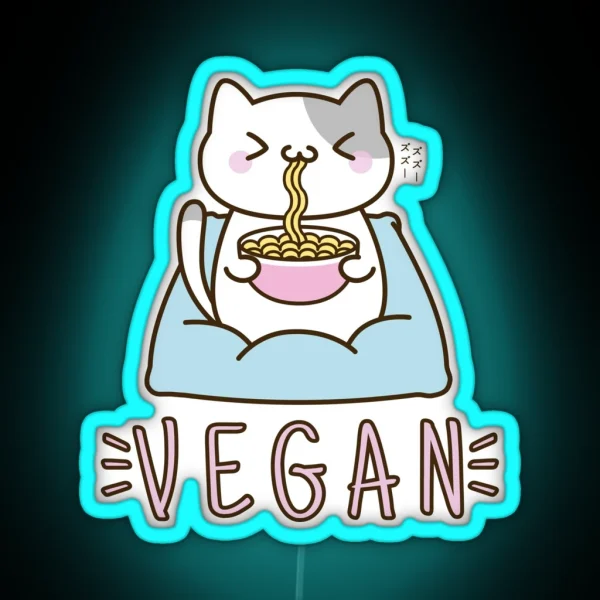 Vegan Ramen RGB Neon Sign