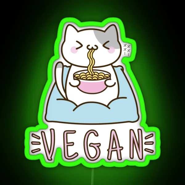 Vegan Ramen RGB Neon Sign