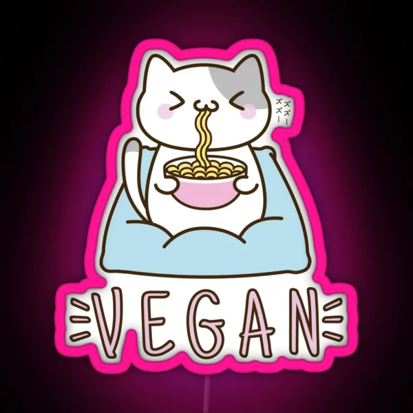 Vegan Ramen RGB Neon Sign