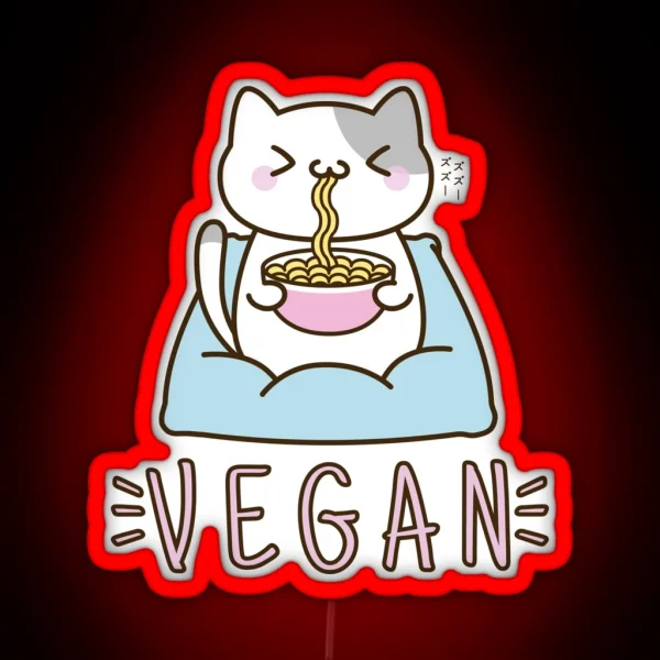 Vegan Ramen RGB Neon Sign
