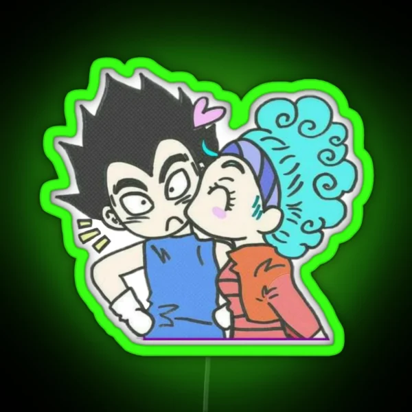 Vegeta And Bulma RGB Neon Sign