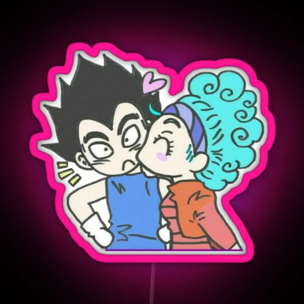 Vegeta And Bulma RGB Neon Sign