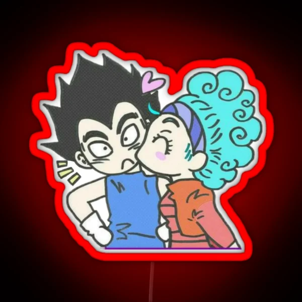 Vegeta And Bulma RGB Neon Sign