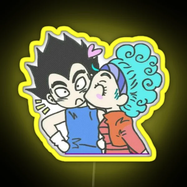 Vegeta And Bulma RGB Neon Sign