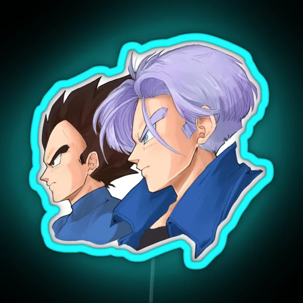 Vegeta And Trunks RGB Neon Sign