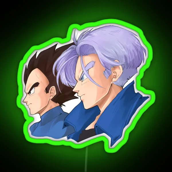 Vegeta And Trunks RGB Neon Sign